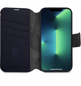 Decoded iPhone 14 Pro Foderal Læder Aftagelig Pung Navy