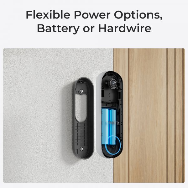 Reolink Video Doorbell Smart Video Dørklokke 2K Wi-Fi Hvid