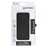 Essentials Samsung Galaxy S24 FE Etui 2-i-1 Vegansk Læder Sort