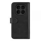 Essentials Xiaomi Redmi Note 14 Pro 5G Etui 2-i-1 Vegansk Læder Sort