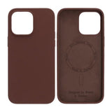 Rvelon iPhone 14 Pro Max Cover Silikone MagSafe Brun