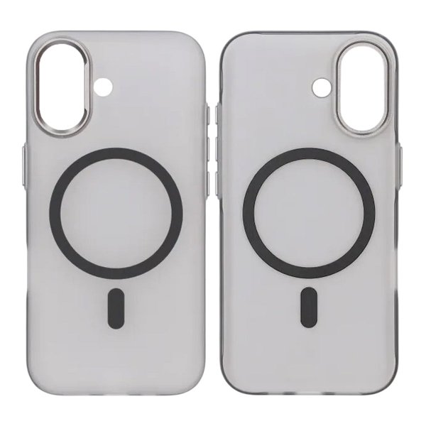 iPhone 17 Cover Kameraramme MagSafe Transparent Sort