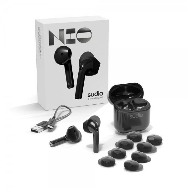 Sudio Høretelefoner True Wireless NIO Sort