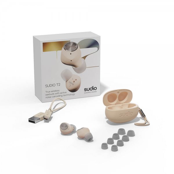 Sudio Hovedtelefoner T2 Sand