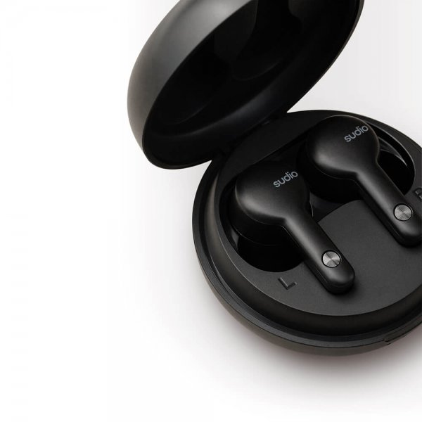 Sudio A2 True Wireless In-ear hovedtelefoner med ANC, sort