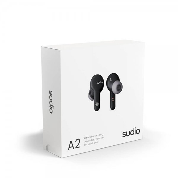 Sudio A2 True Wireless In-ear hovedtelefoner med ANC, sort