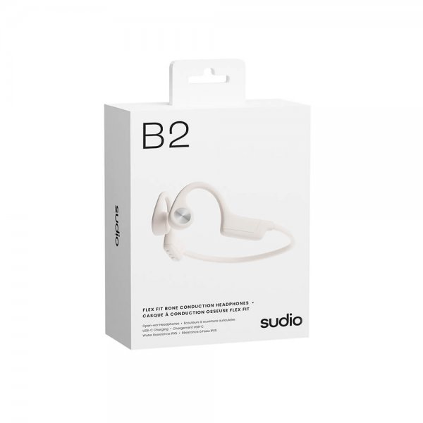 Sudio Hovedtelefoner Benledende Bone Conduction B2 Trådløs Hvid