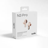 Sudio trådløse hovedtelefoner N3 Pro ANC Rose Pink