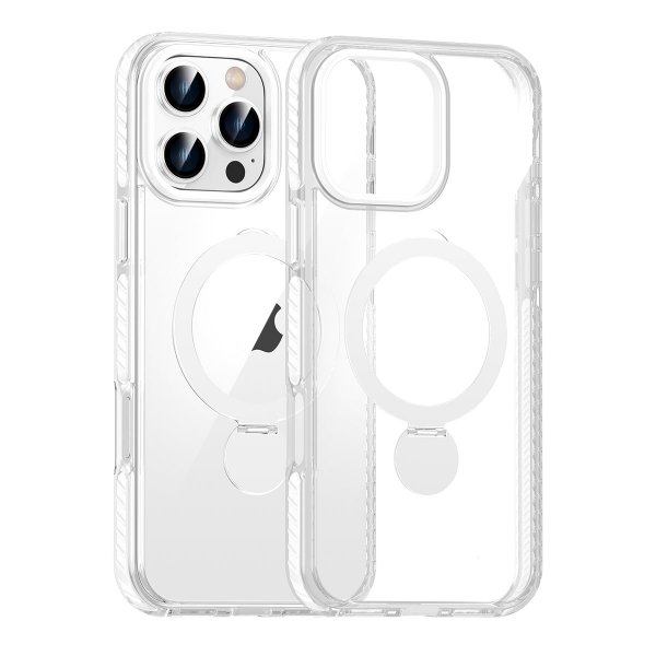 iPhone 16 Pro Max Cover Ringstativ MagSafe Transparent
