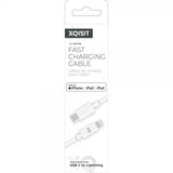 Xqisit USB-C til Lightning Kabel 1.5 m Hvid