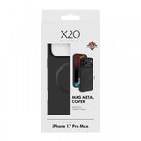 X2O iPhone 17 Pro Max Cover Mag Metal Sort