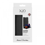 X2O iPhone 17 Pro Max Cover Classic Wallet Sort