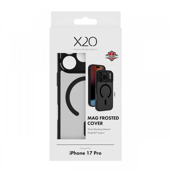 X2O iPhone 17 Pro Cover Mag Frosted Sort