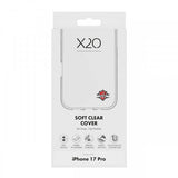 X2O iPhone 17 Pro Cover Blødt Klart Cover Gennemsigtigt