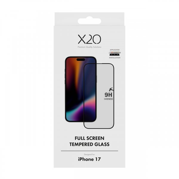 X2O iPhone 17 Skærmbeskyttelse Fuld Skærm