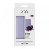 X2O iPhone 17 Etui Classic Pung Lavender