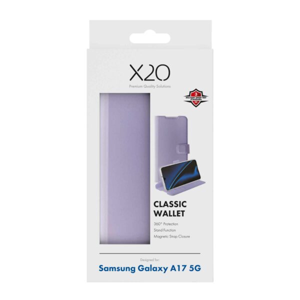 X2O Samsung Galaxy A17 Cover Classic Wallet Lavender