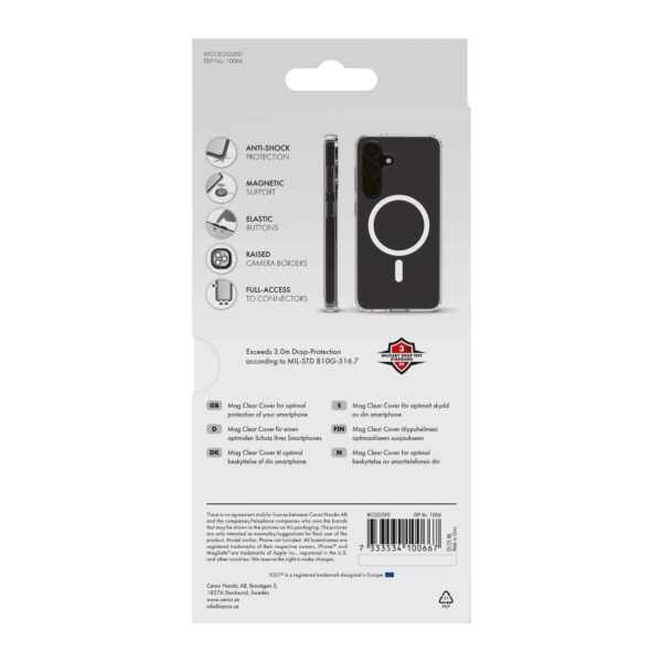 X2O Samsung Galaxy S25 FE Cover Mag Clear Transparent