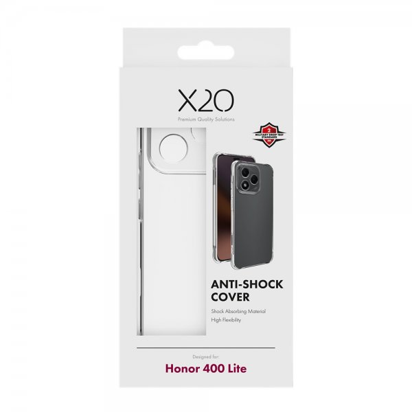 X2O Honor 400 Lite Cover Anti-Shock Gennemsigtig
