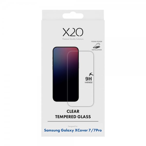 X2O Samsung Galaxy XCover 7/Galaxy XCover 7 Pro Skærmbeskyttelse Hærdet Beskyttelsesglas 9H