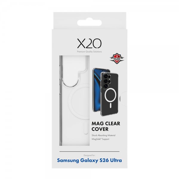 X2O Samsung Galaxy S26 Ultra Cover Mag Clear Transparent