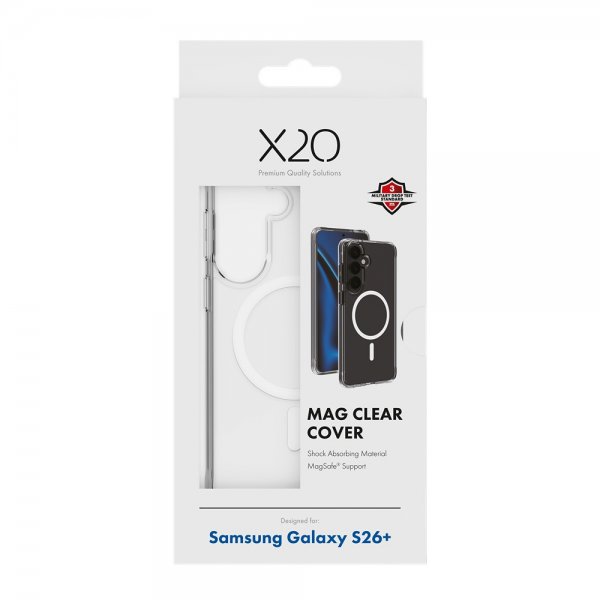 X2O Samsung Galaxy S26 Plus Cover Mag Clear Transparent