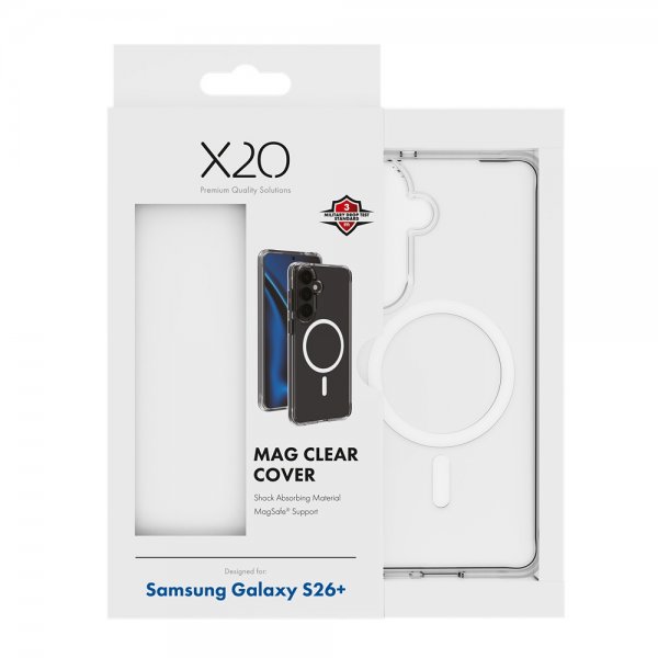 X2O Samsung Galaxy S26 Plus Cover Mag Clear Transparent