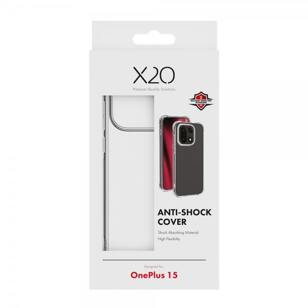 X2O OnePlus 15 Cover Anti-Shock Transparent