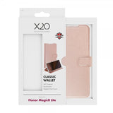 X2O Honor Magic 8 Lite Etui Classic Wallet Rosaguld