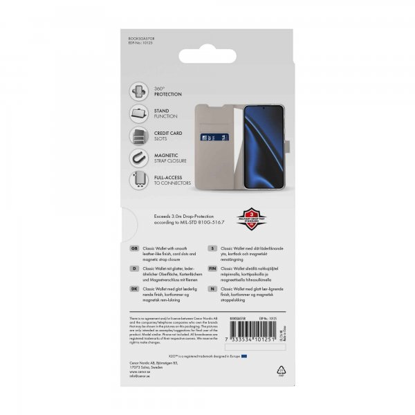 X2O Samsung Galaxy A57 Etui Classic Wallet Greige