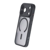 Rvelon iPhone 17 Pro Max Cover TPU MagSafe Sort/Gennemsigtig