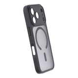Rvelon iPhone 17 Pro Max Cover TPU MagSafe Sort/Gennemsigtig