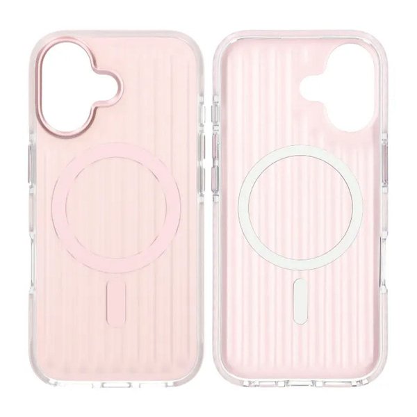 iPhone 17 Cover Riflet MagSafe Lyserød