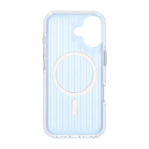 iPhone 17 Cover Bølget MagSafe Lyseblå