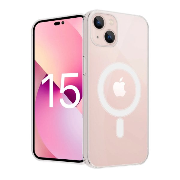 Rvelon iPhone 15 Cover MagSafe TPU Transparent