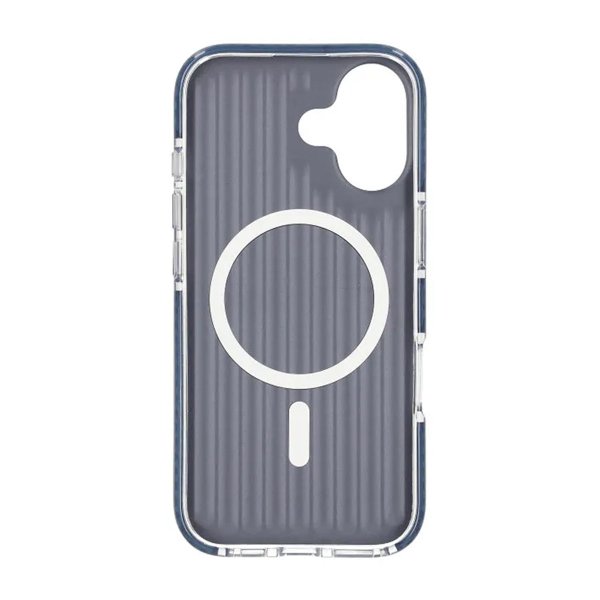 iPhone 17 Cover Bølget MagSafe Mørkeblå
