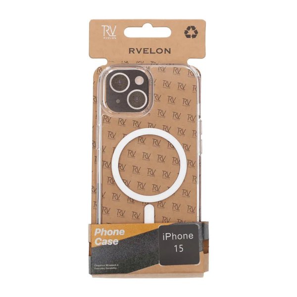 Rvelon iPhone 15 Cover MagSafe TPU Transparent