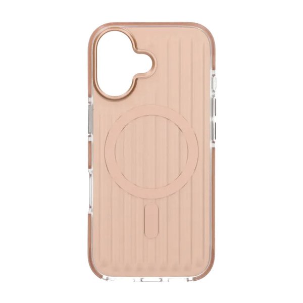 iPhone 17 Cover Bølget MagSafe Lysebrun