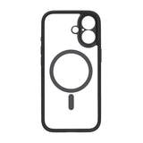 iPhone 17 Cover Kameraramme MagSafe Sort Gennemsigtig