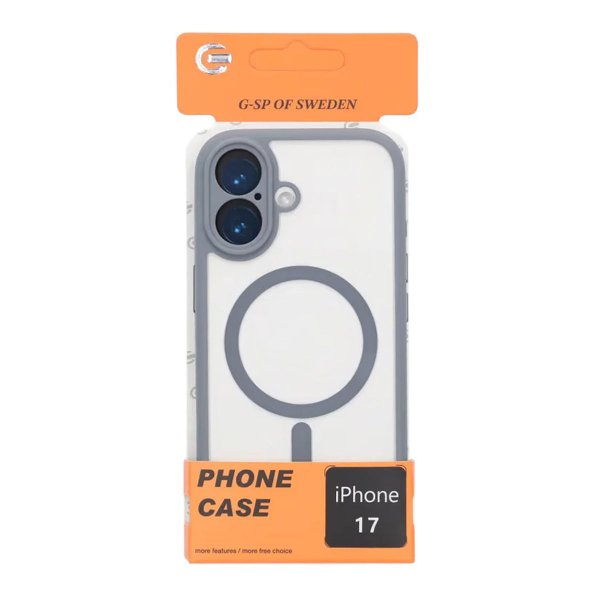 iPhone 17 Cover Kameraramme MagSafe Grå
