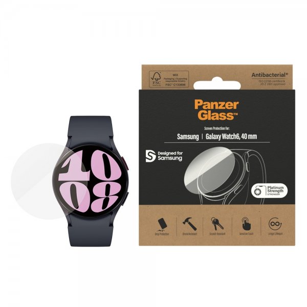 PanzerGlass Samsung Galaxy Watch 6 40mm Skærmbeskyttelse Glas
