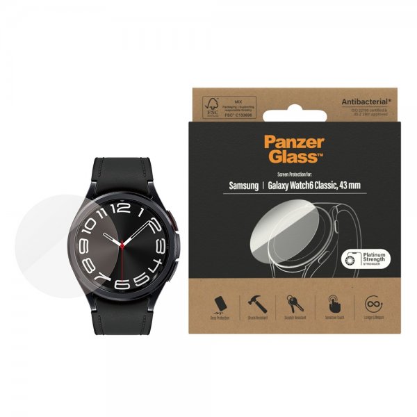 PanzerGlass Samsung Galaxy Watch 6 Classic 43mm Skærmbeskyttelse Glas