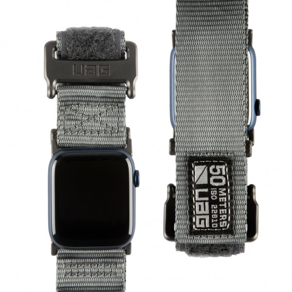 Urban Armor Gear (UAG) Apple Watch 44/45/46mm/Apple Watch Ultra Armbånd Active Strap LE Mørkegrå