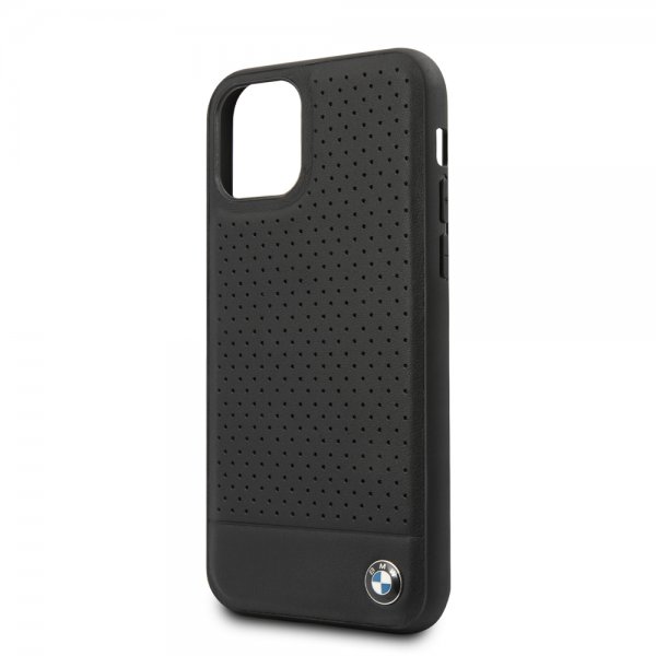 BMW iPhone 11 Cover Perforated Sort
