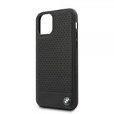 BMW iPhone 11 Cover Perforated Sort