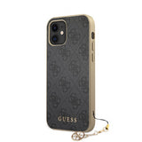 Guess iPhone 12 Mini Cover 4G Charms Grå