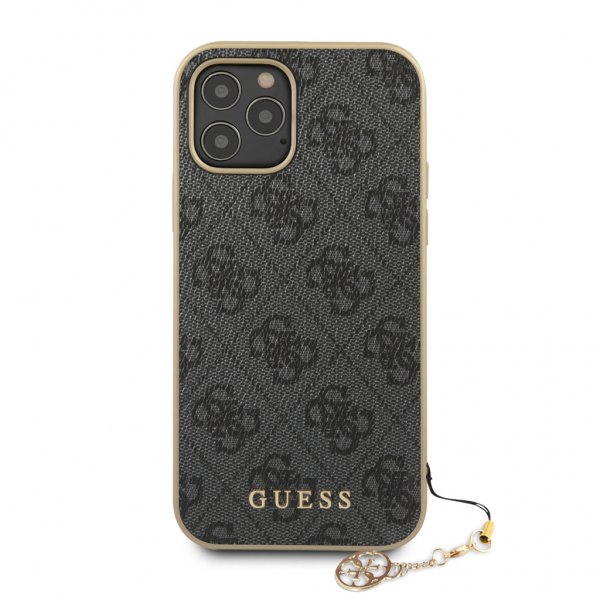 Guess iPhone 12 Pro Max Cover 4G Charms Grå