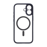 iPhone 17 Cover Kameraramme MagSafe Blå Transparent