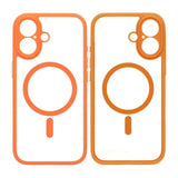 iPhone 17 Skal Kameraramme MagSafe Orange Transparent