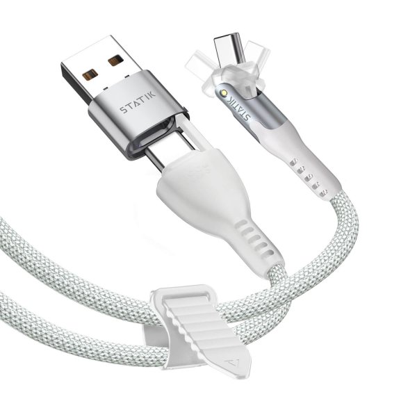 Statik Kabel PowerPivot Pro USB-C/USB-C 1m Hvid